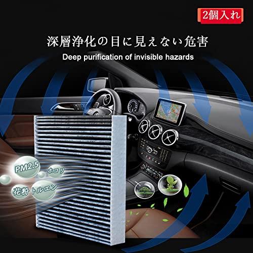 Dualmax Replacement Air Conditioner Filter for Honda N-BOX/N-ONE/N-WGN Fit Etc. Special 3-layer Structure with Activated Carbon Compatible Part N
