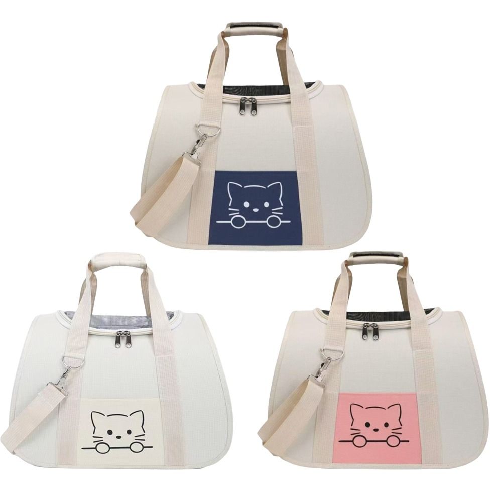 Breathable Pet Carrier Backpack Ventilated Cat Outing Crossbody Bag Travel Shoulder Bag  Travel
