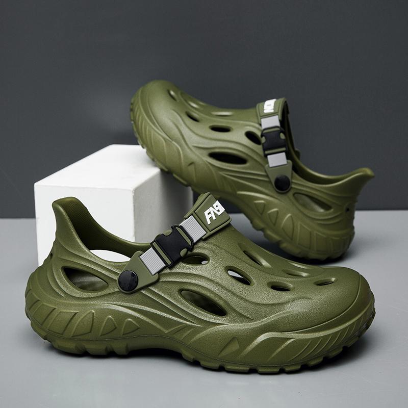 Beach Slides Breathable Clogs Men Casual Garden Shoes Non-Slip Hiking Men Outdoor Sandals Men'S Outdoor Sandals Sport Slippers