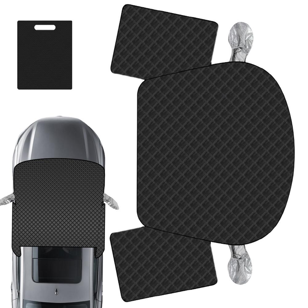 

Автомобильный лобовой чехол от снега Автомобильный лобовой чехол от солнца Магнитный водонепроницаемый ветрозащитный чехол для удаления зимнего инея и льда чёрный