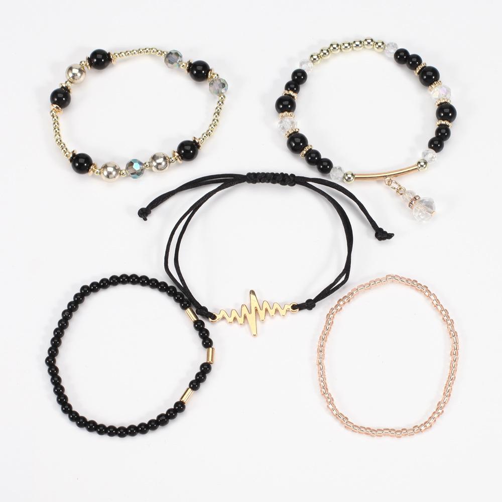 JYL TS Bracelet Bohemian Valentine  Heart Beads Strengthens Love