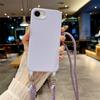Crossbody Lanyard Candy Color Phone Case for Iphone 17 Air 16 Plus 16E 15 14 13 12 11 Pro Max Silicone Soft TPU Back Cover