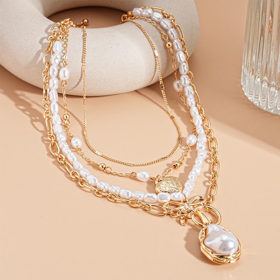 

Висококласне багатошарове намисто з перлів з китицями - Європейський та американський дизайн