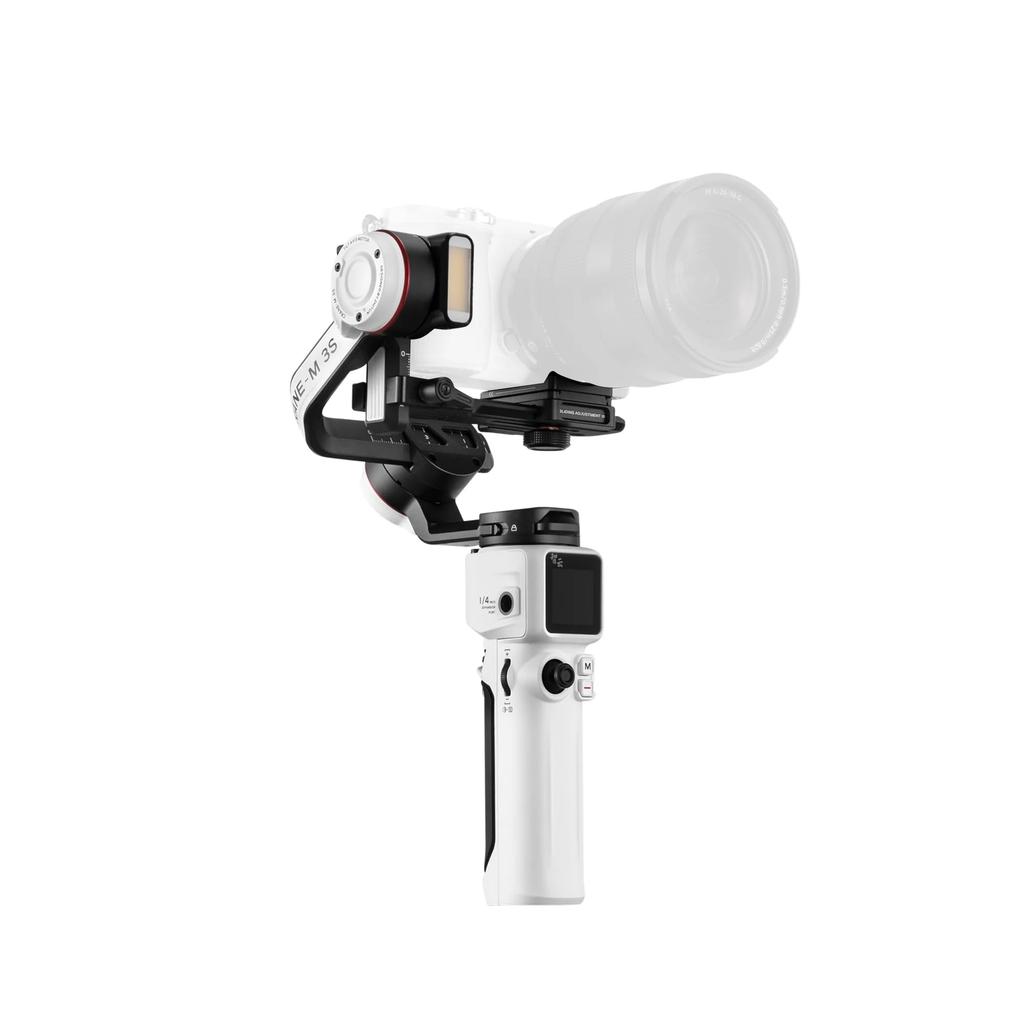 Japanese ZHIYUN 3S COMBO Stabilized Camera Gimbal with Smartphone Adapter and Carrying Touch Lightweight White [Official Warranty] CRANE-M 3-Axis