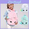 Unicorn Girl Plush Backpack For Preschoolers With Animal Pattern For Toddlers