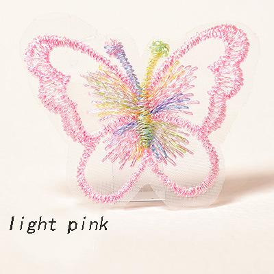 5CM Width 100Pieces/Pack Colorful Embroidery Butterfly DIY Garment Wedding Dress Hair Accessories Sewing Material for Hairgrips