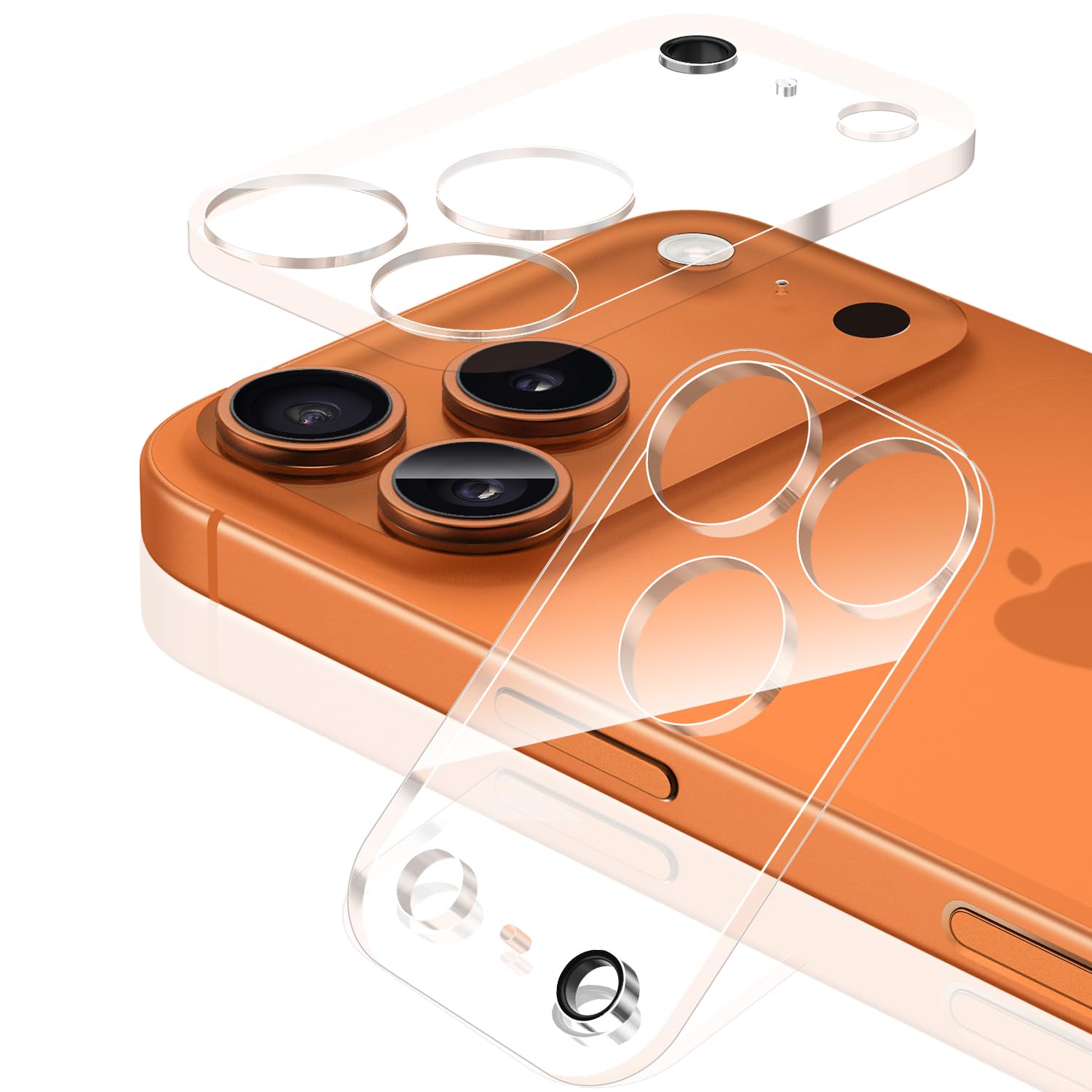 

Sungale iPhone 17 Pro Camera Camera Tempered Glass with Black Full Triple Lens Overexposure Asahi Glass Compatible with iPhone 17 Pro of Protector,