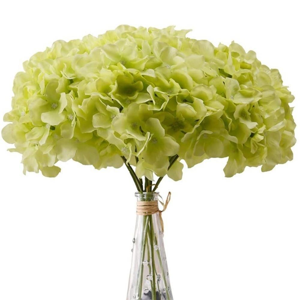 Dyed Edged Fake Flower Ball With Stem Simulation Flowers Artificial Flowers  Valentine's Day Gift