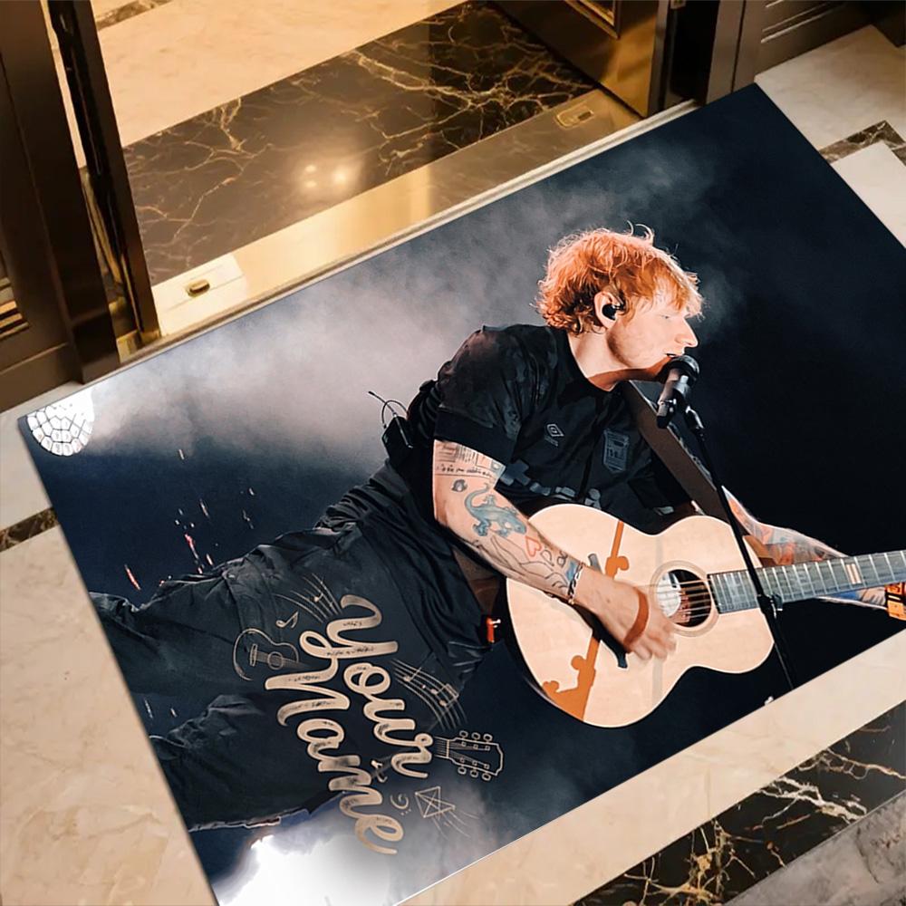 Sheeran Customized Name Floor Rug Office Rug Perfect for Balcony Foyer Entryway Playrooms Antislip Carpet Office home decor Spiritual Gift