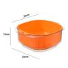 Double Layer Fruit Drain Basin Colander Bowl Large Washing Draining with Hanging Hole Durable for