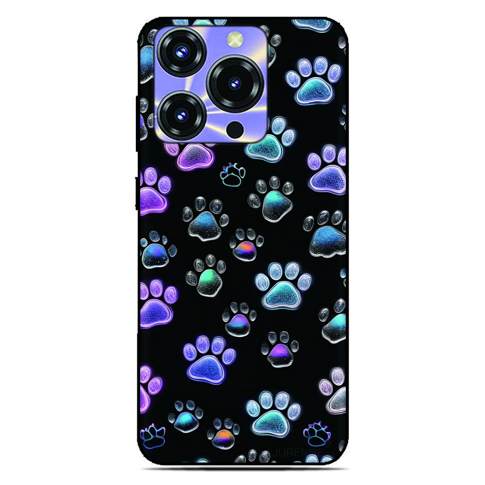 Dog Paw Print Back Cover for Sony Xperia 10 1 VII VI 5 II III IV V 2023 XZ5 XZ4 XZ3 XZ2 Compact XA1 XA2 TPU Soft Phone Case