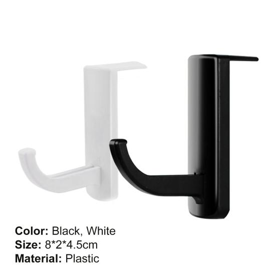 1 Set Headset Rack Fashion Creative Lightweight Headset Hook Headphone Hanger PC Monitor Gadget for Home