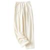 Women's Thermal Fleece Pockets Pajama  Warm Casual Trousers Home Pants