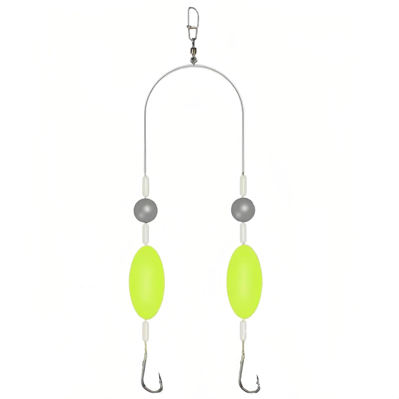 

1/5/10Pcs Double Reverse Fishing Hook Off-Bottom Double Hook Rig Set for European Carp Fishing, Bypass Weeds Stones & Silt 1pc: No.6