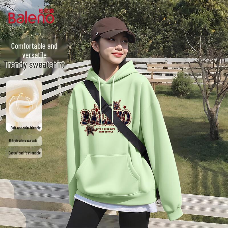 Baleno Women's American Retro Oversize Hooded Sweatshirt