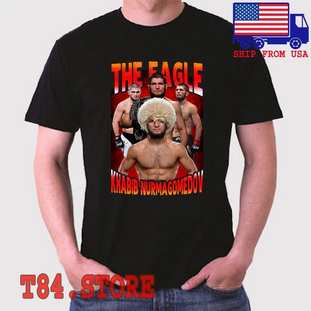 Khabib The Eagle Nurmagomedov Russian MMA Fighter Black Men s Size S to 5XL L