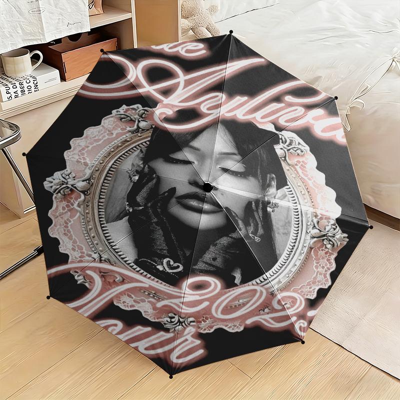 1pc German Top Singer Ayliva Umbrella Portable Folding Umbrella Iron Frame Hole Bone Structure Outdoor Home Umbrella