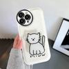 Korean Cute Cat Bracket Phone Case For iPhone 14 Pro Max Case for iPhone 11 12 13 Pro Max XS XR X 7 8 SE Shockproof Holder Cover