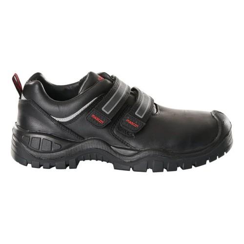 Mascot Mens Footwear Industry Leather Hook and Loop Safety Shoes
