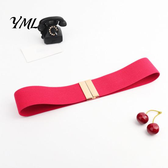 High Quality Elastic Belt Wide Waist Belt, Adjustable Stretchy with Metal for Women Square Buckle, Stylish Slimming Waistband Dresses And Jeans Casual