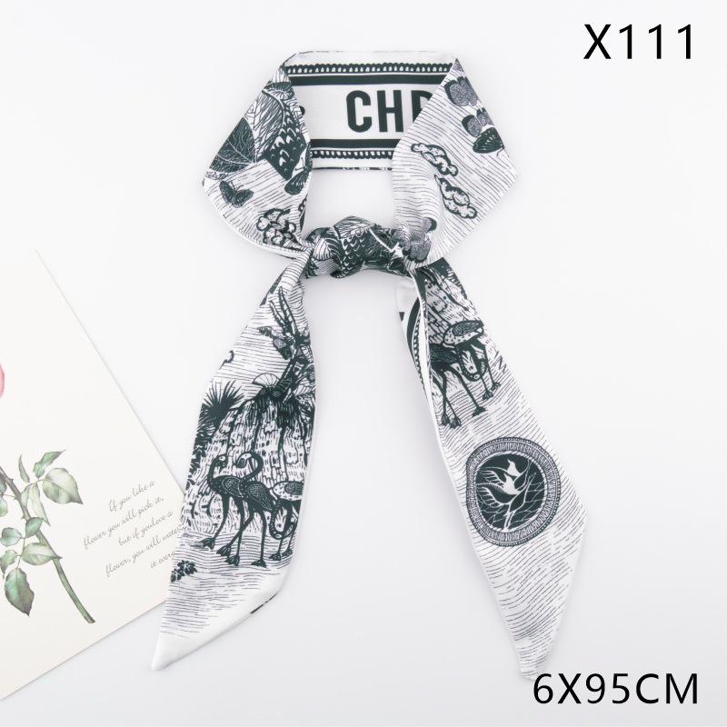 Versatile Vintage Silk Scarf: Hair Tie, Headband, Bag Accessory