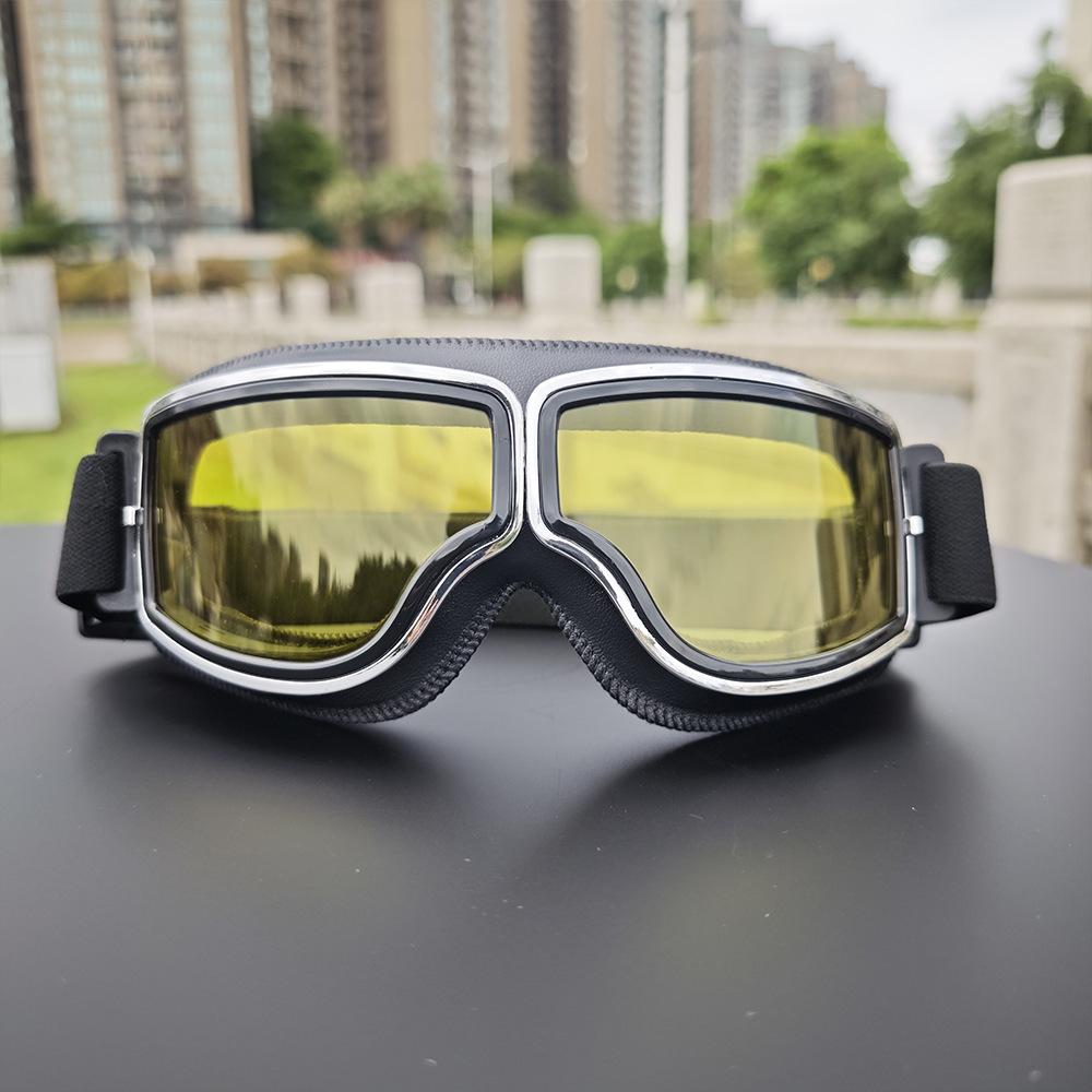 Motorcycle glasses, windproof riding helmet goggles, dustproof off-road motorcycle protective eyewear, Harley vintage sunglasses