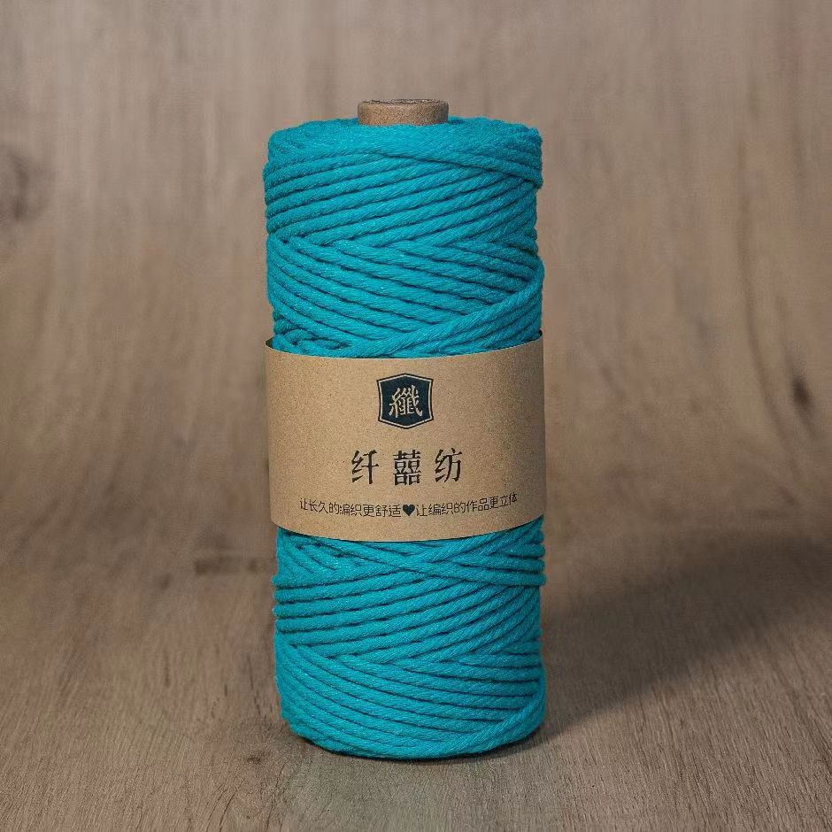 3Mm100M Colored Cotton Rope Thread Handmade Diy Bundled Woven Bag Wound Decorative Thread Tapestry Accessories Material