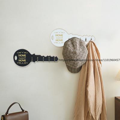 Creative Key Holder Wooden Wall Mount Doorway Wall Decor Room Accent Wall Storage Hook