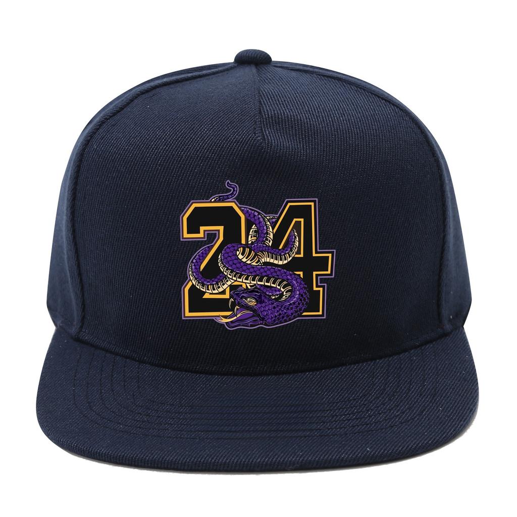 European and American Hard Top Flat Hat Men's Black Mamba Number Fashion Printing Hip-hop Hat Children's Outdoor Sunshade Breathable