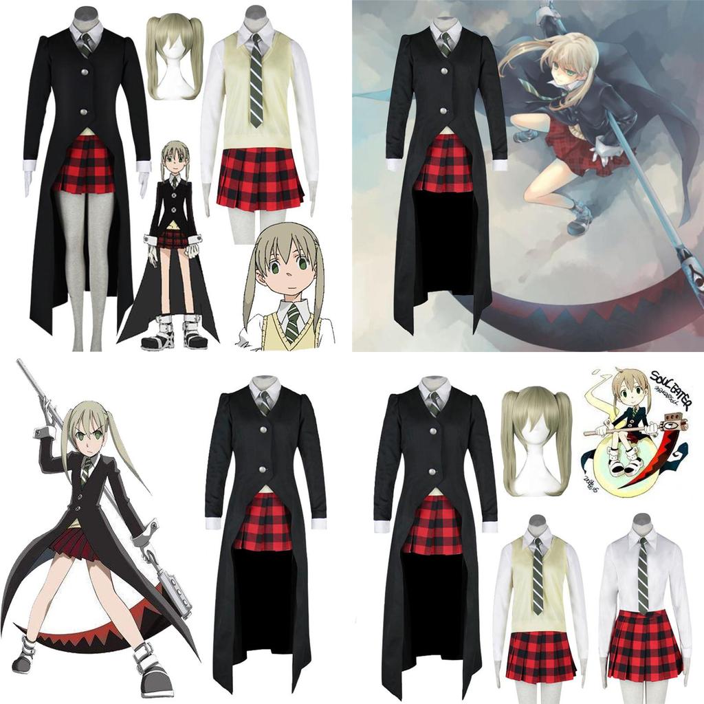 Elegant Soul Eater Maka Costume And Wig For Halloween And Anime Parties