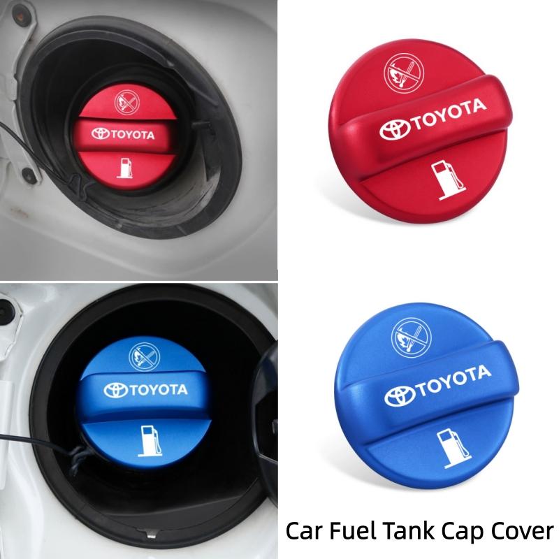 AAAL1 Metal Car Fuel Tank Cap Cover Dirt and Scratch Resistant for Toyota RAV4 Highlander Prado Crown Exterior Styling Accessories