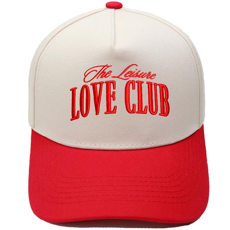 LOVE CLUB three-dimensional embroidery color matching truck driver hat male couple female casual sunshade baseball cap