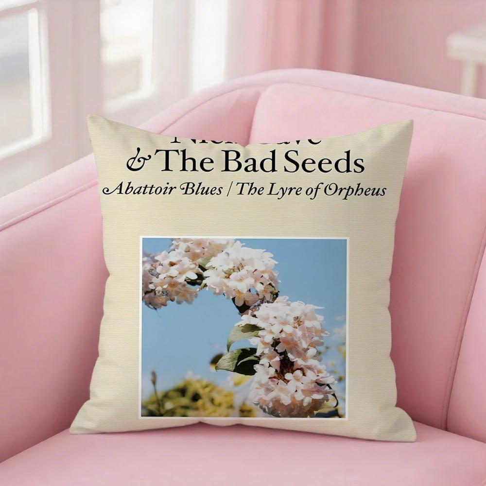 Band N-Nick C-Cave And The B-Bad S-Seeds Pillow Case Cover Square Sofa With For Pattern Comfortable Cushionsuitable