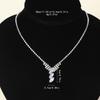 Hot Selling Bridal Necklace - Water Drop Zirconia Design with Diamond-Inlaid Details