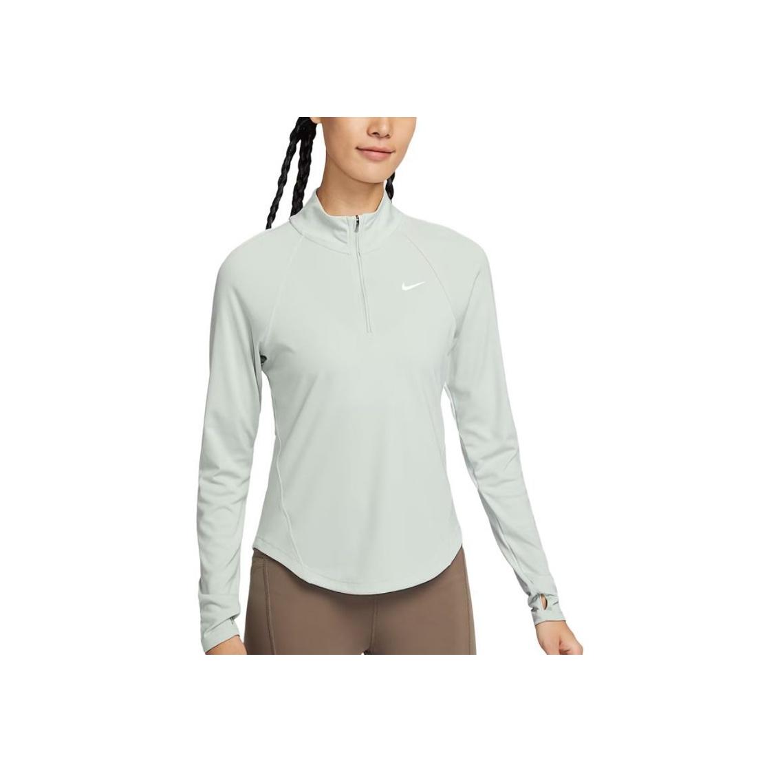 

Nike Женская футболка с длинным рукавом, однотонная, с воротником-стойкой, HV2843034 S