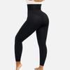 2026 European & American High-Waisted Tummy-Control Body Sculpting Butt-Lift Cropped Leggings with Zipper & Button Closure