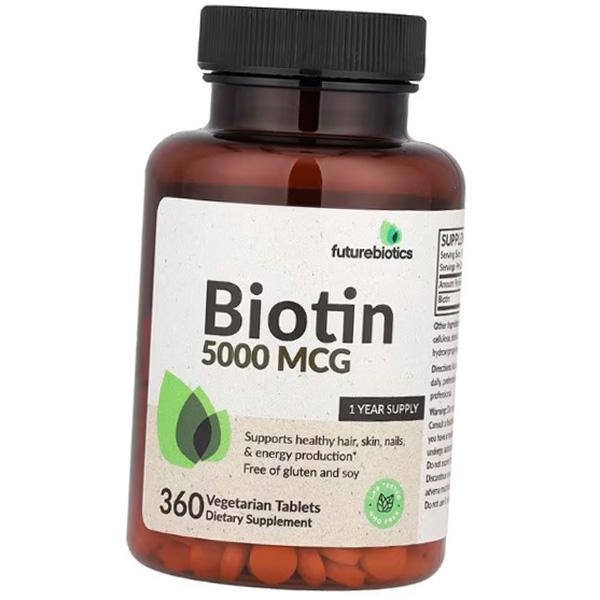 

Биотин, Biotin 5000, FutureBiotics 360вегтаб (36419006) 360vtab