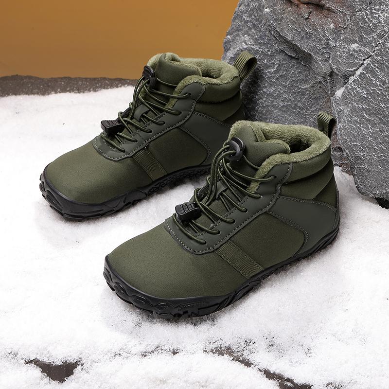 Children Warm Snow Boots Kids Winter Cotton Shoes Non-slip Snow Outdoor Warm Plush Boots High Top Warm Furry Footwear Waterproof Warm Sneakers