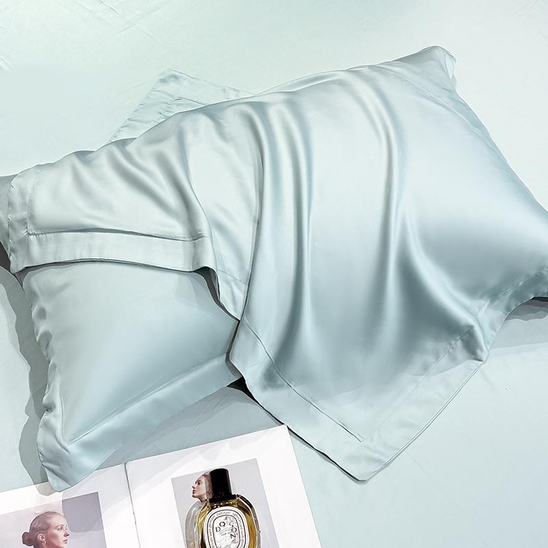 Pure Natural Tencel 48cm*74cm Pillowcase Solid Color Pillow Case Cover designed for Bedroom Practical Household Product