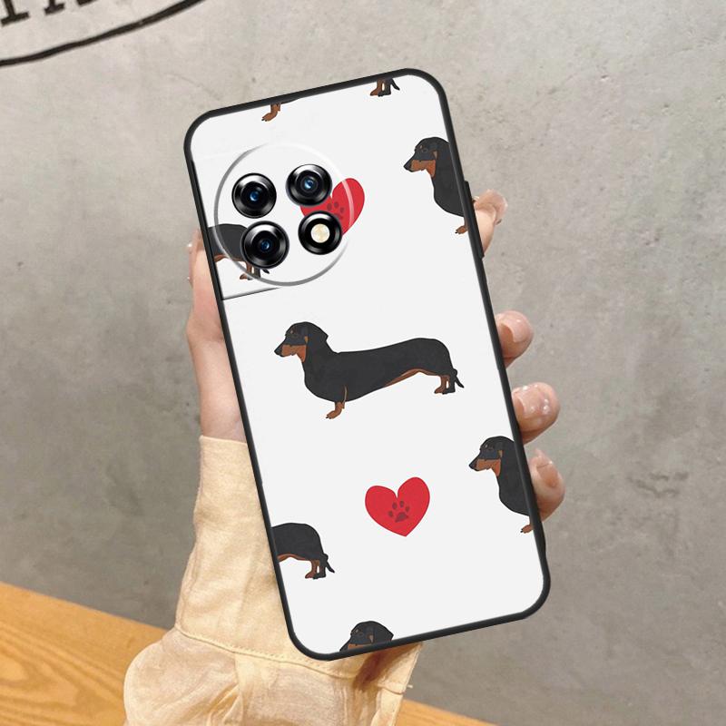 Dachshund Dog Case For OnePlus 15 15R 13R 13 13T 12 12R 11 10 9 Pro 10T Nord 5 CE 4 2 3 Lite N20 N30 Cover