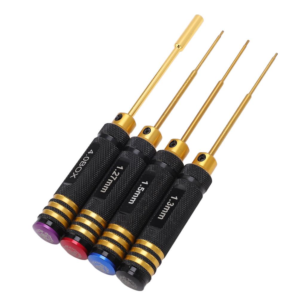 4Pcs RC Screwdriver Socket Hex Aluminium Alloy Repair Maintenance Tool Set Kit for Toy Model