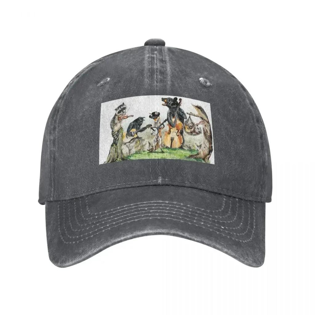 Bluegrass Gang wild animal music Baseball Cap birthday Visor Mountaineering Womens Beach Outlet 2025 Mens