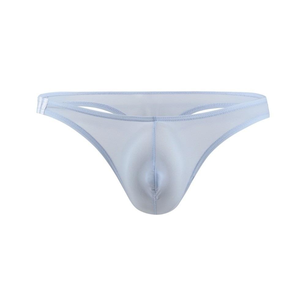 Low Rise Ice Silk Underpants See-through Bikini Briefs Simple Men's Thong  Male