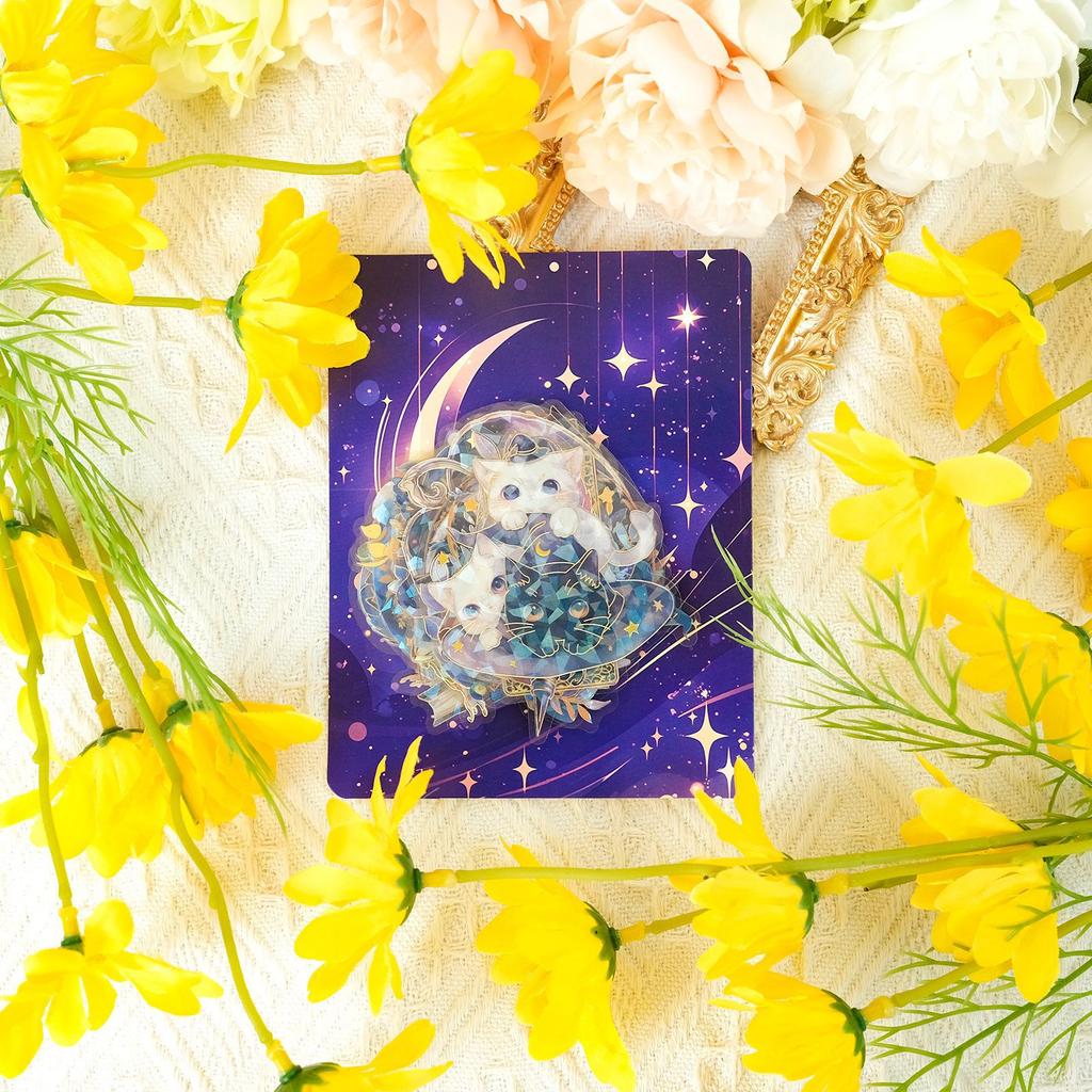 30 Magic Potion Series Pet Waterproof Stickers Magic Cat Laser Bronzing Diy Decorative Handbook Material Stickers