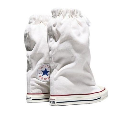 Converse Vaquera X Converse Womens Chuck Taylor All Star XHi Slouch Wedge White