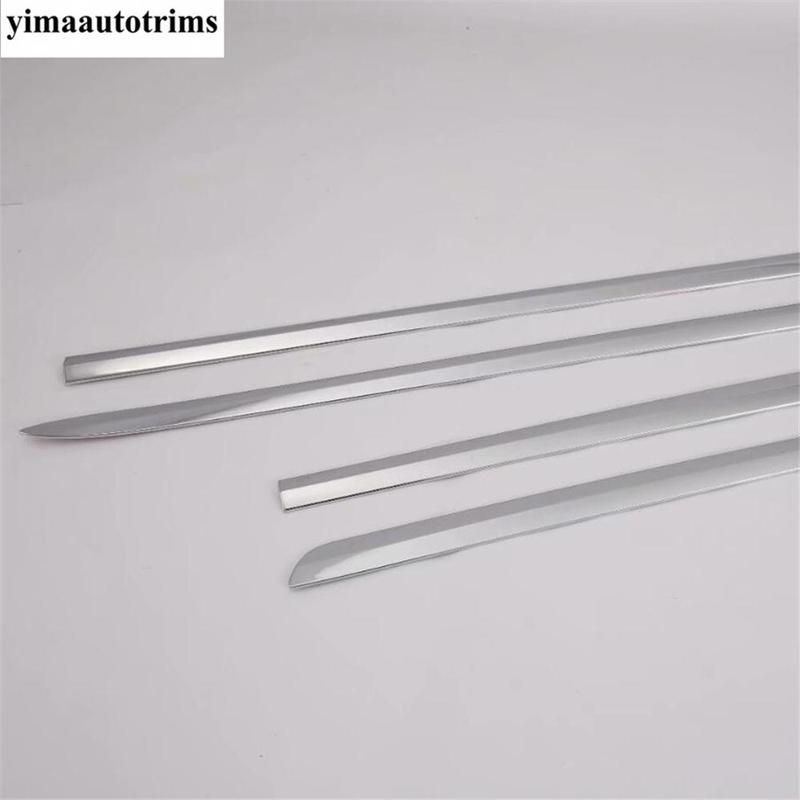 Car Side Door Body Molding Strip Anti-scratch Protector Cover Trim Fit For Tesla Model 3 2018 - Chrome Exterior Accessories