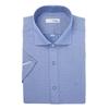 S.t. Dupont Short Sleeve Slim Fit Micro Dobby Pattern Shirt 2 Types Choice Se5mm