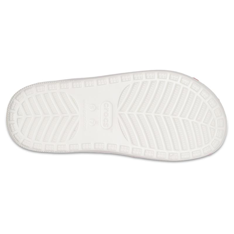 Crocs Classic Cozzzy Sandal Holiday Sweater Women's White
