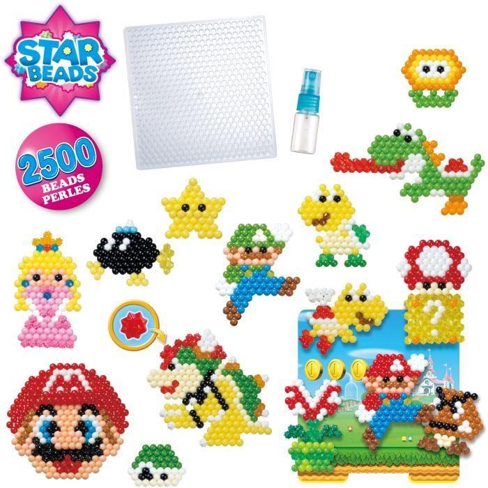 Aquabeads La box Super Mario, Jouet, perles qui collent avec de l'eau, Convient aux enfants à partir de 4 ans