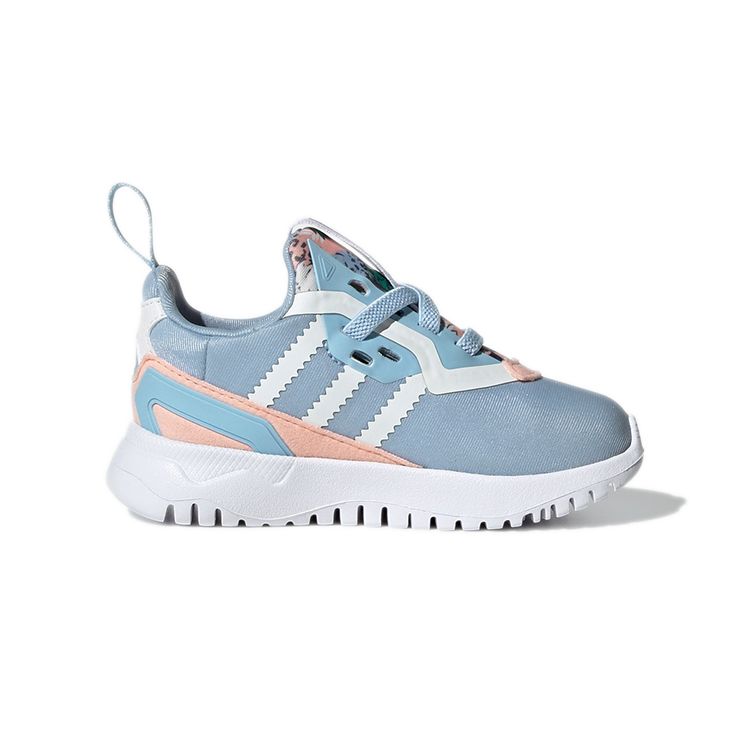 Her Studio London X Adidas Original Flex I Colorful Blossoms Baby Sneakers Blue Haze-Coral Cloud-White Q47142